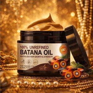 100% Unrefined Batana Hair Treatment - Rich Golden Brown